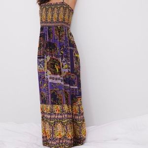 Smocked sleep maxi dress